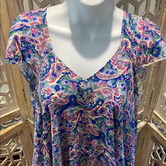 Matilda Jane Multicolor Paisley V-Neck Tunic - Picture 10 of 10